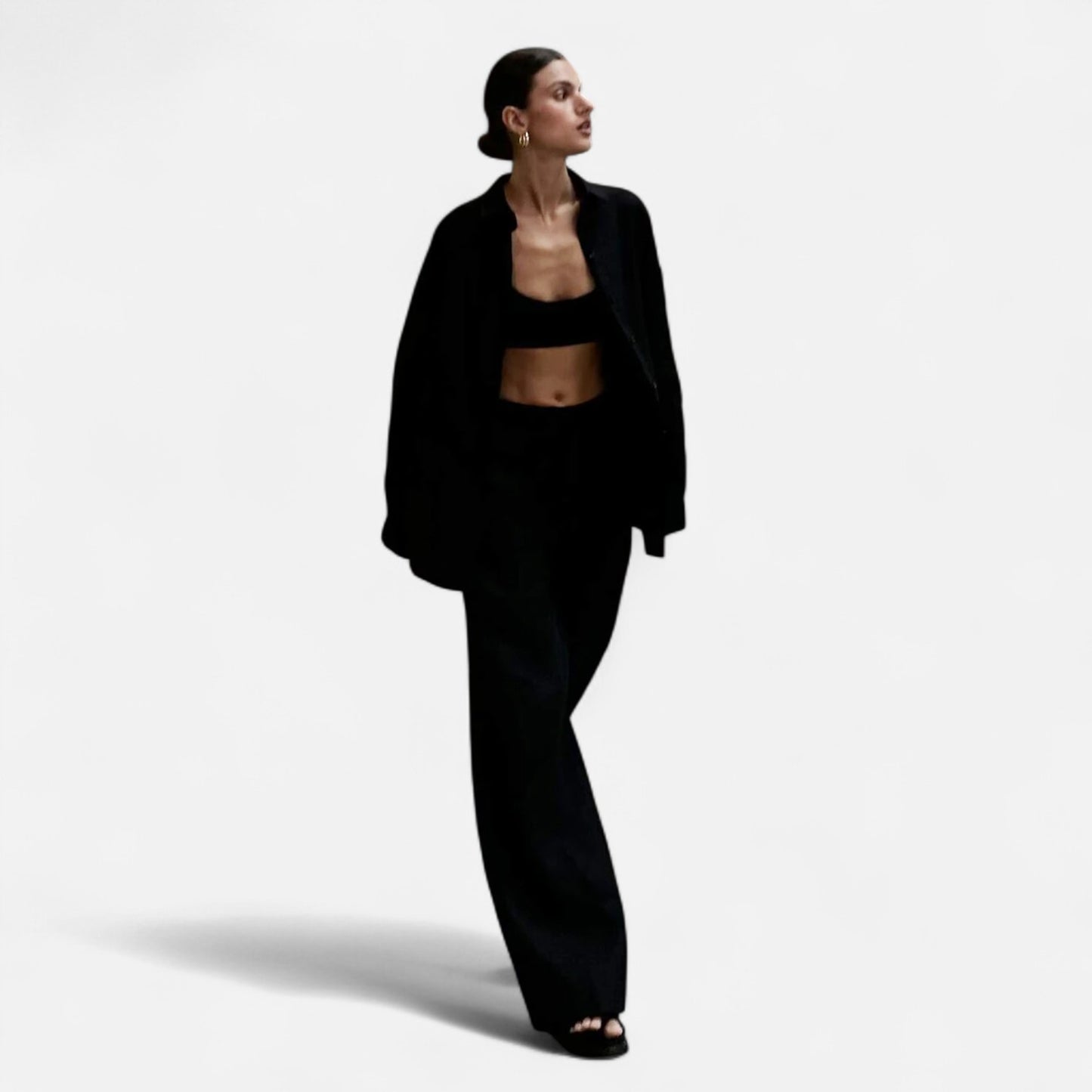 Élané | Ensemble Deux Pièces Style Lin pour Femme – Élégance Décontractée, Confort Naturel