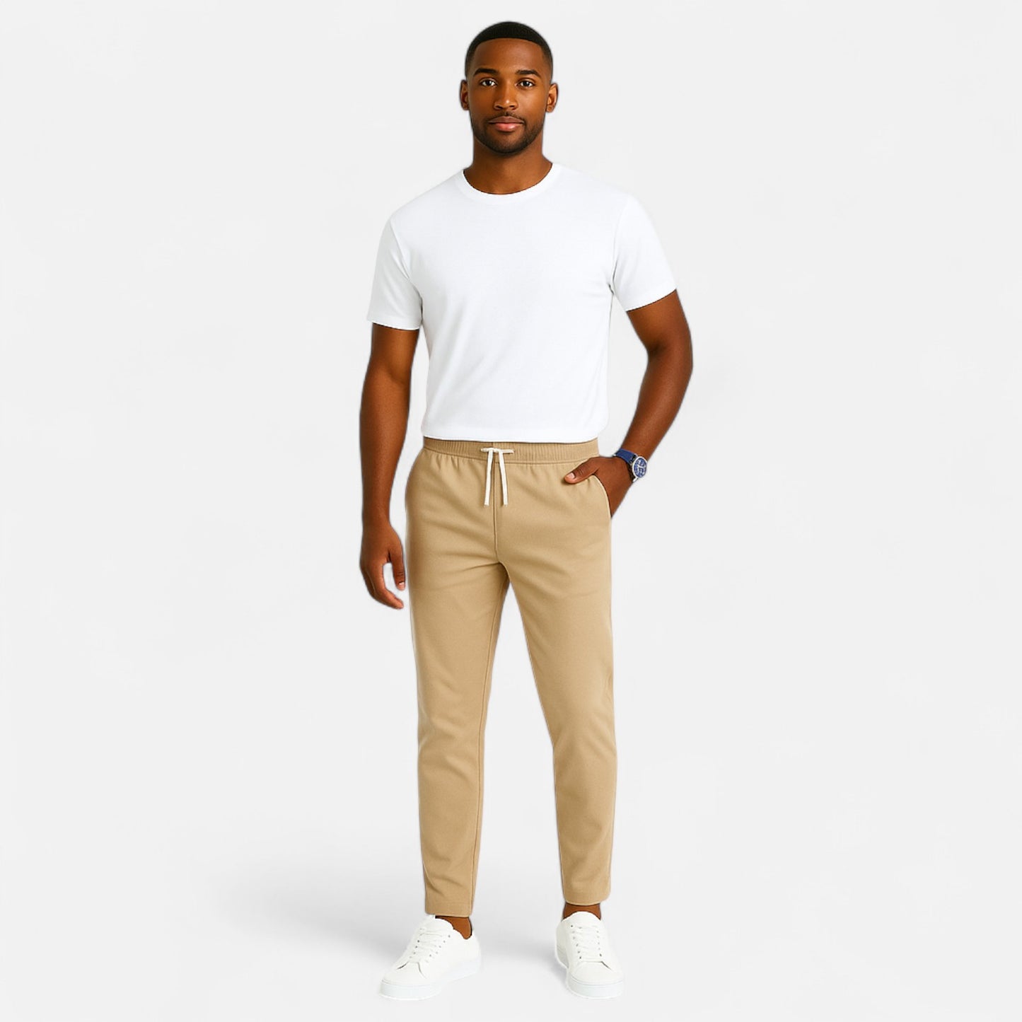 Élané | Pantalon Jogger Ajusté pour Homme – Élégance Athlétique, Confort Quotidien