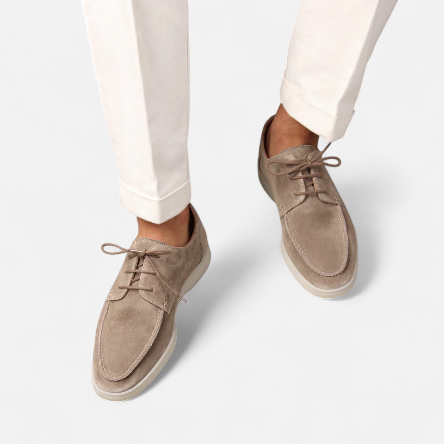Élané | Chaussures Modernes en Suède à Lacets pour Homme – Élégance Contemporaine, Confort Quotidien
