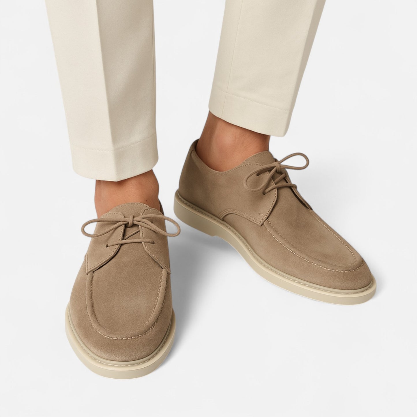 Élané | Chaussures Modernes en Suède à Lacets pour Homme – Élégance Contemporaine, Confort Quotidien