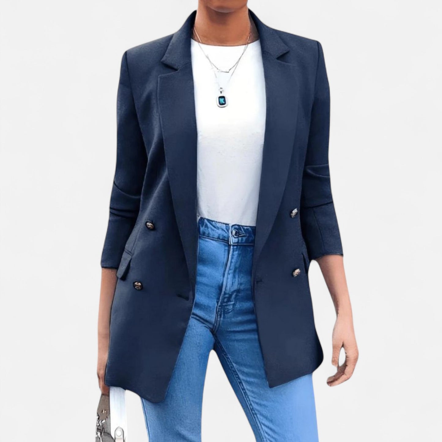 Élané | Blazer Croisé pour Femme à Double Boutonnage – Élégance Structurée, Polyvalence Intemporelle