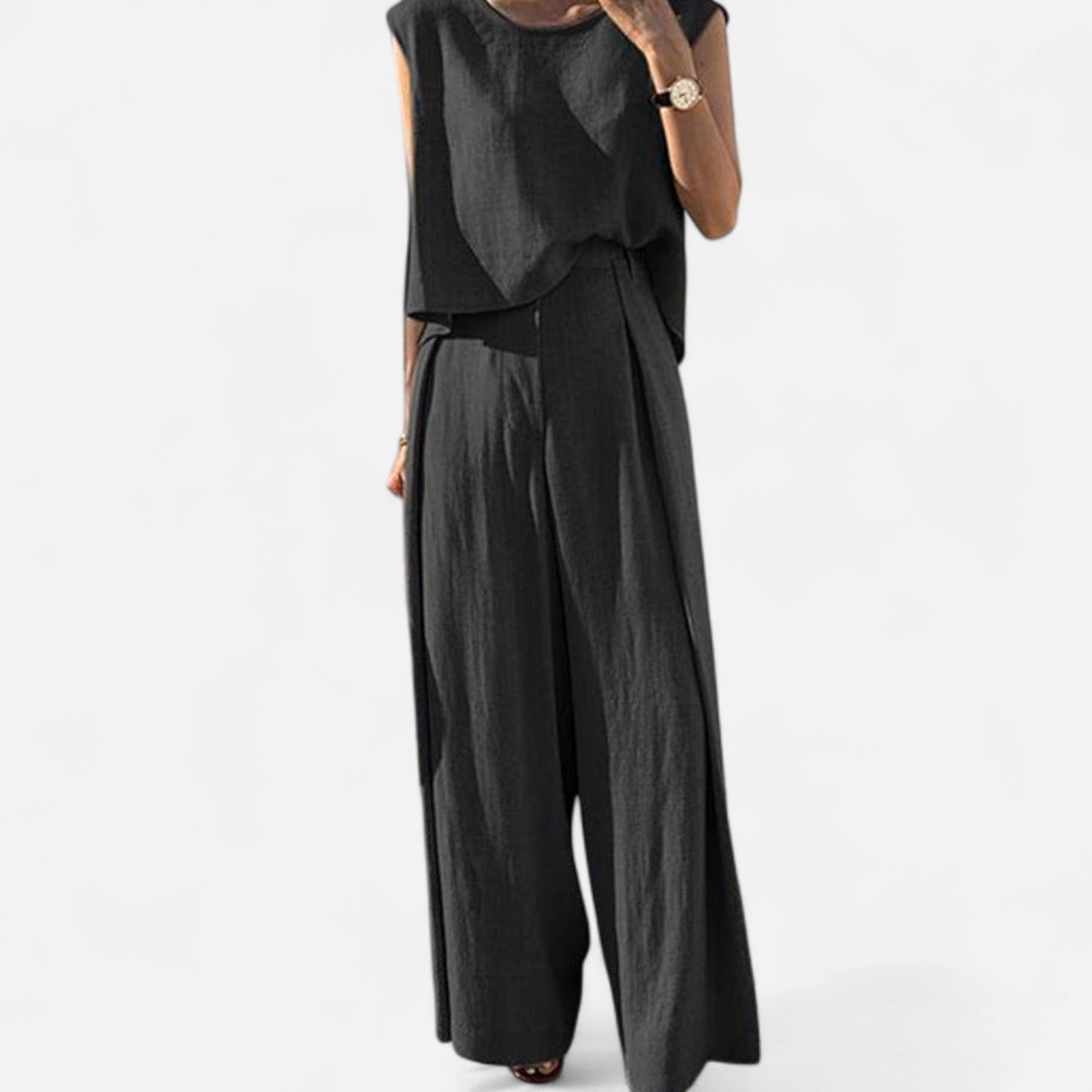 Élané | Ensemble Femme Lin Brise – Élégance Décontractée, Fraîcheur Naturelle