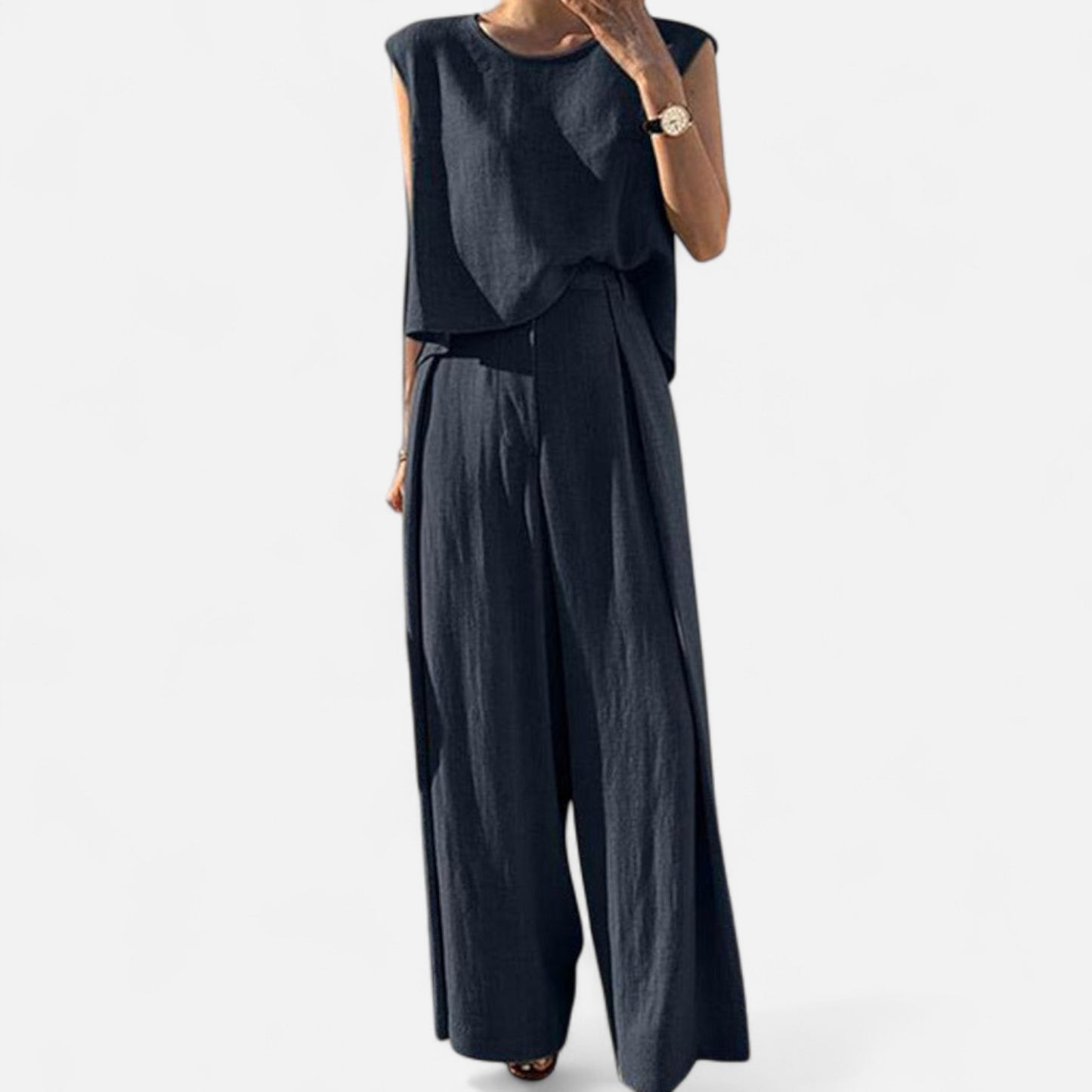 Élané | Ensemble Femme Lin Brise – Élégance Décontractée, Fraîcheur Naturelle