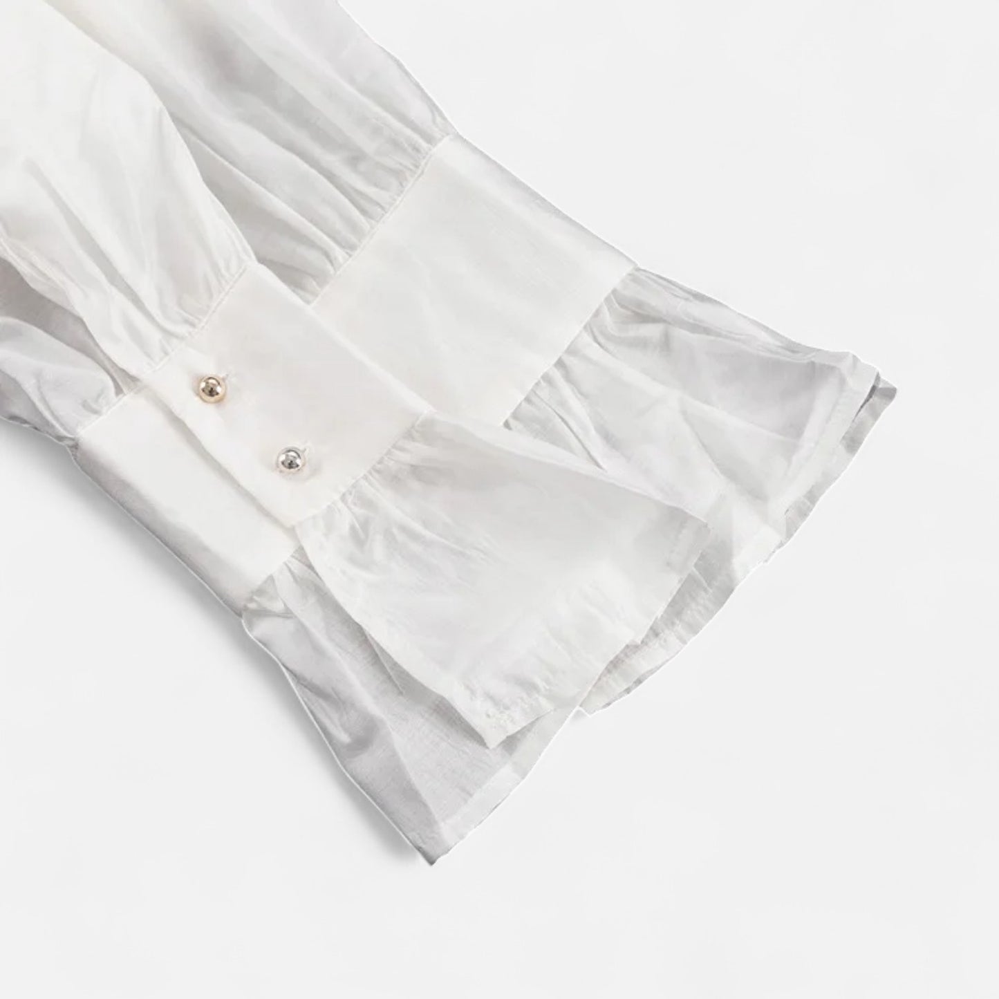 Élané | Chemise Fluide en Tulle pour Femme – Légèreté Aérienne, Élégance Moderne