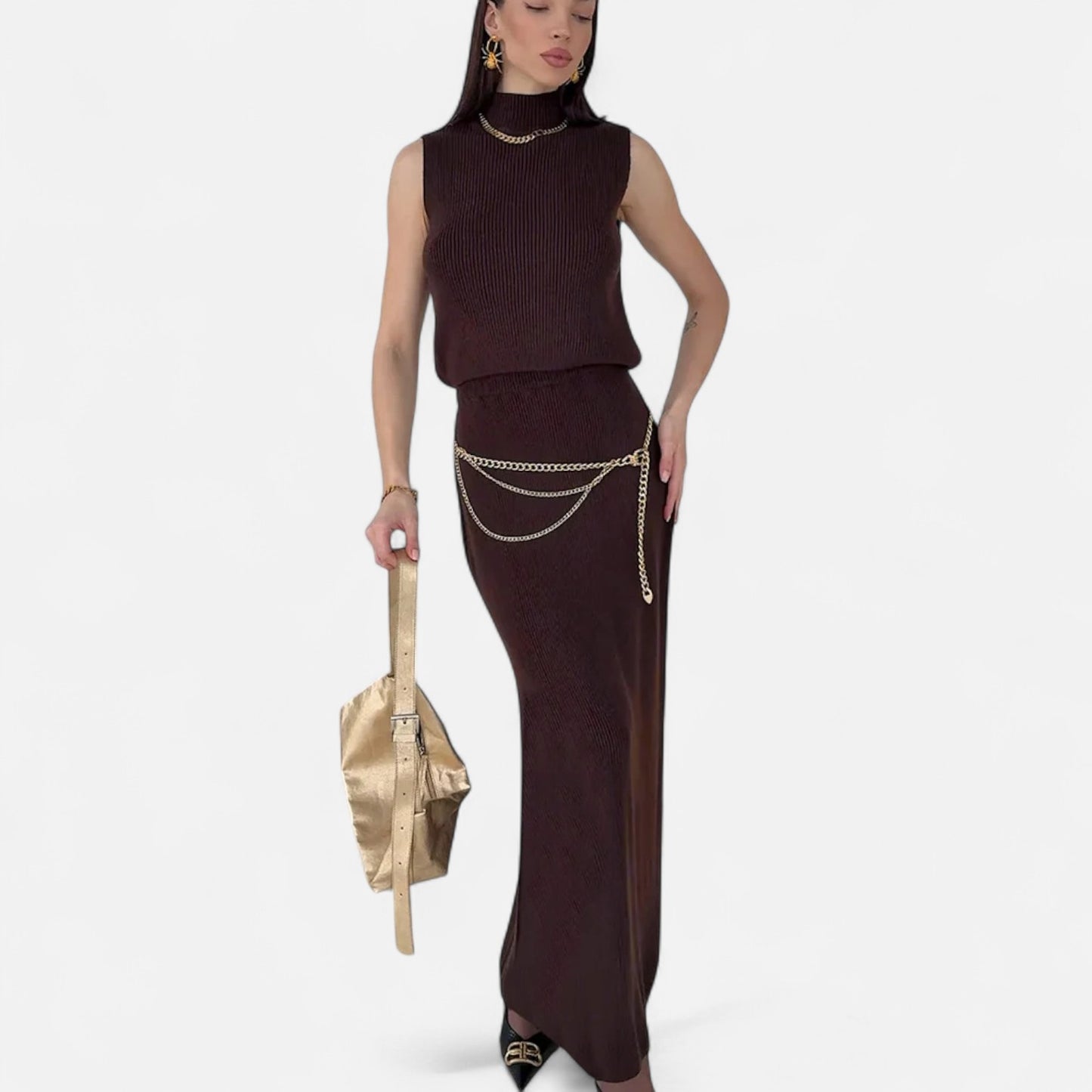 Élané | Ensemble Deux Pièces Élégant pour Femme – Sophistication Contemporaine, Charme Intemporel