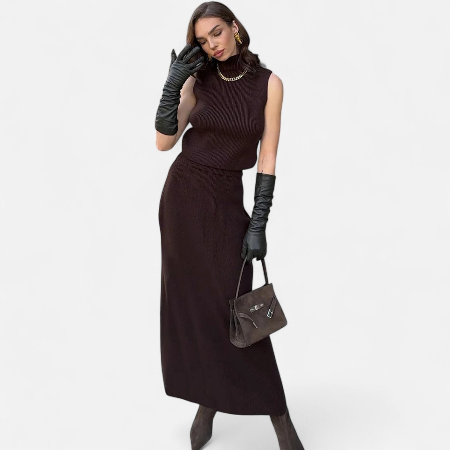 Élané | Ensemble Deux Pièces Élégant pour Femme – Sophistication Contemporaine, Charme Intemporel