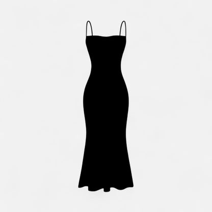 Élané | Robe Sans Manches Effet Satin pour Femme – Élégance Fluide, Allure Moderne