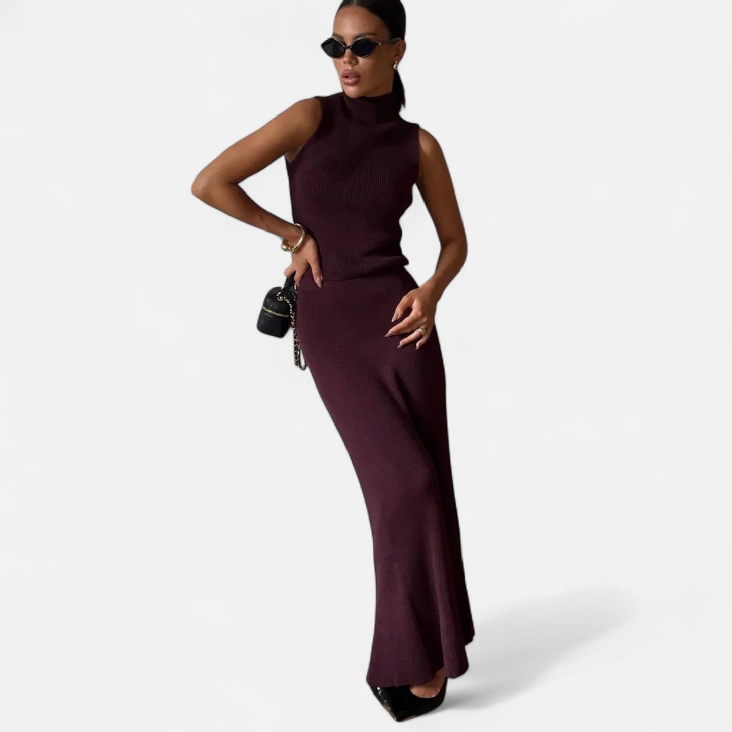 Élané | Ensemble Deux Pièces Élégant pour Femme – Sophistication Contemporaine, Charme Intemporel