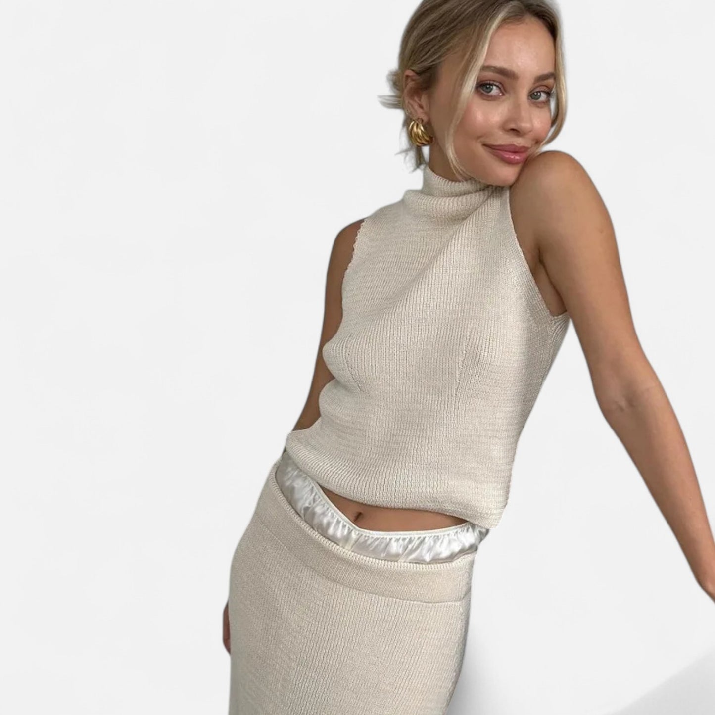 Élané | Ensemble Deux Pièces Élégant pour Femme – Sophistication Contemporaine, Charme Intemporel