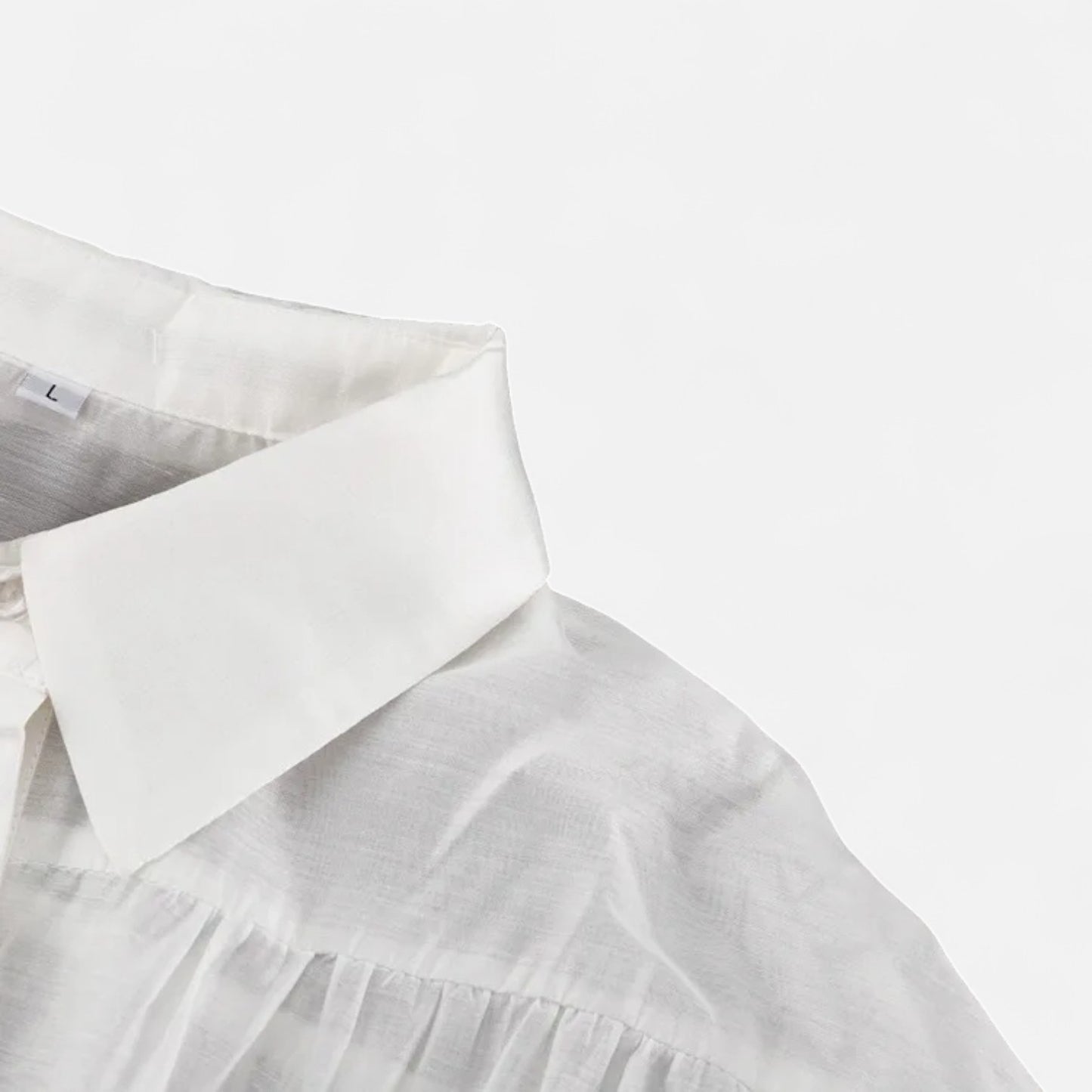 Élané | Chemise Fluide en Tulle pour Femme – Légèreté Aérienne, Élégance Moderne
