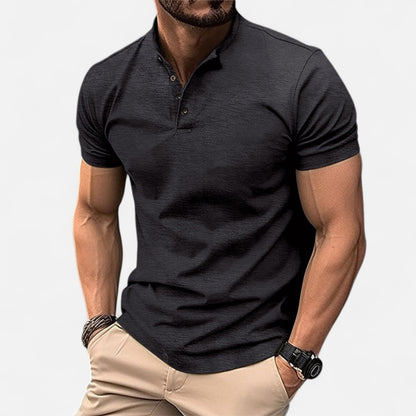 Élané | Polo Moulant à Manches Courtes pour Homme – Silhouette Sculptée, Élégance Active