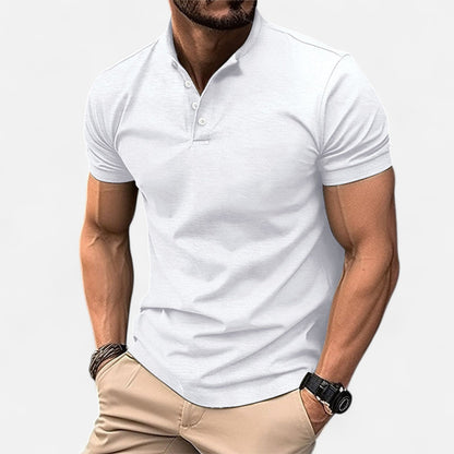 Élané | Polo Moulant à Manches Courtes pour Homme – Silhouette Sculptée, Élégance Active