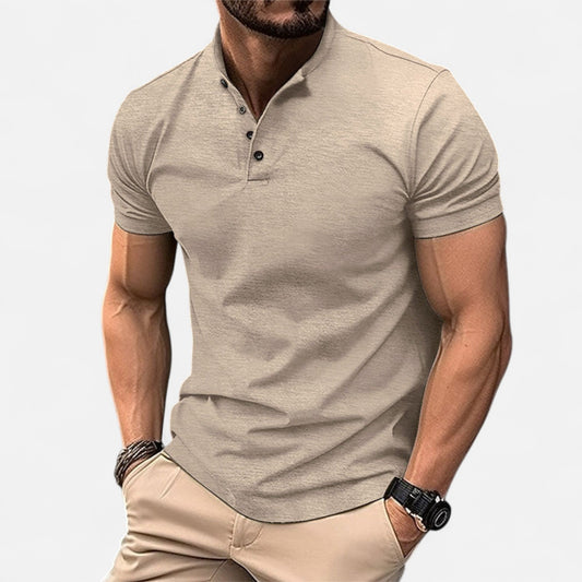 Élané | Polo Moulant à Manches Courtes pour Homme – Silhouette Sculptée, Élégance Active