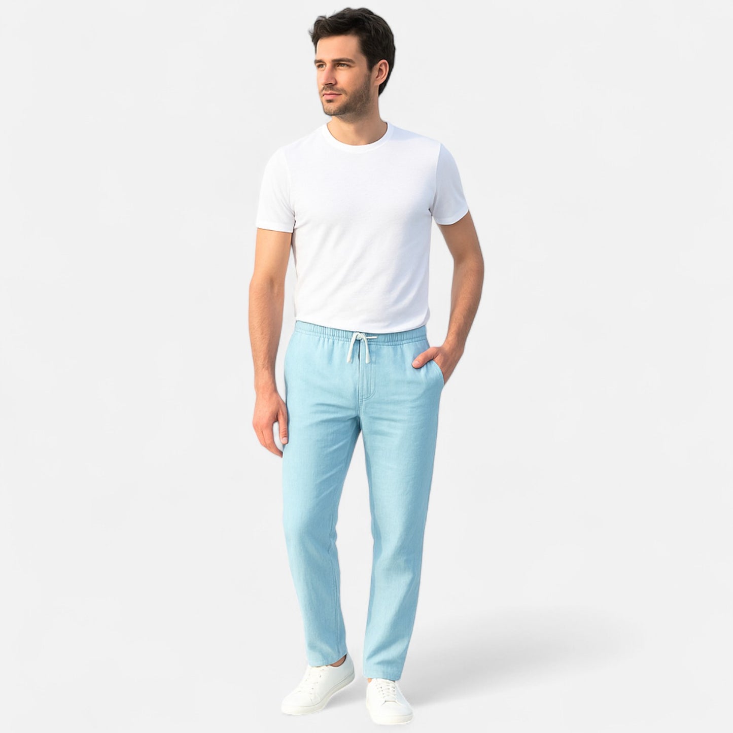 Élané | Pantalon Léger d'Été pour Homme – Élégance Décontractée, Fraîcheur Naturelle