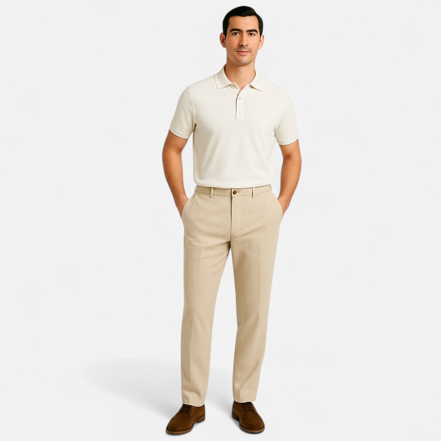 Élané | Pantalon Ajusté Décontracté pour Homme – Élégance Moderne, Confort Quotidien