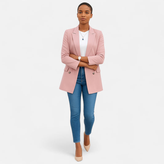 Élané | Blazer Croisé pour Femme à Double Boutonnage – Élégance Structurée, Polyvalence Intemporelle