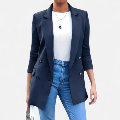Élané | Blazer Croisé pour Femme à Double Boutonnage – Élégance Structurée, Polyvalence Intemporelle