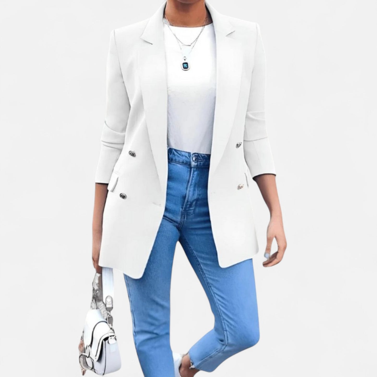 Élané | Blazer Croisé pour Femme à Double Boutonnage – Élégance Structurée, Polyvalence Intemporelle