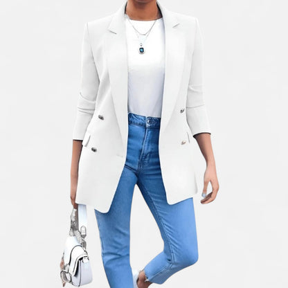 Élané | Blazer Croisé pour Femme à Double Boutonnage – Élégance Structurée, Polyvalence Intemporelle