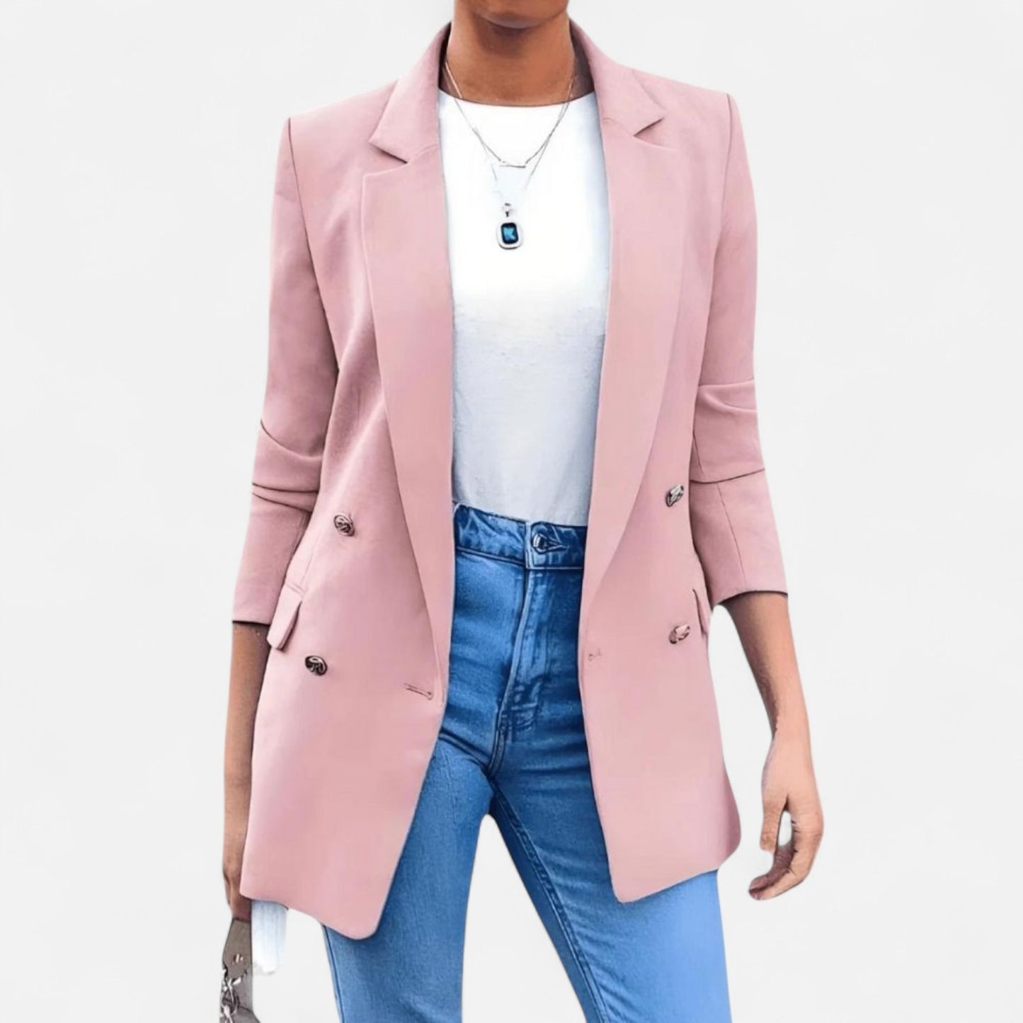 Élané | Blazer Croisé pour Femme à Double Boutonnage – Élégance Structurée, Polyvalence Intemporelle