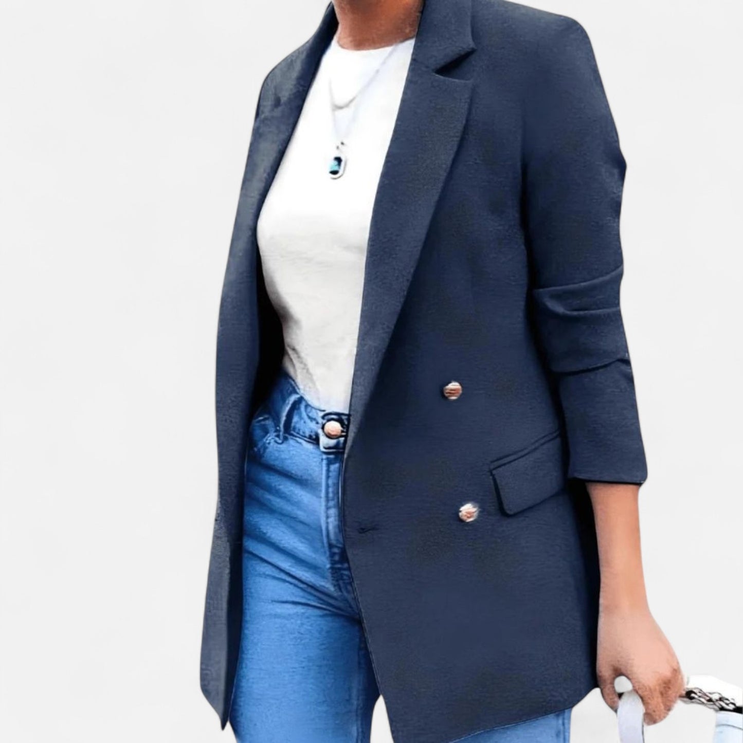 Élané | Blazer Croisé pour Femme à Double Boutonnage – Élégance Structurée, Polyvalence Intemporelle