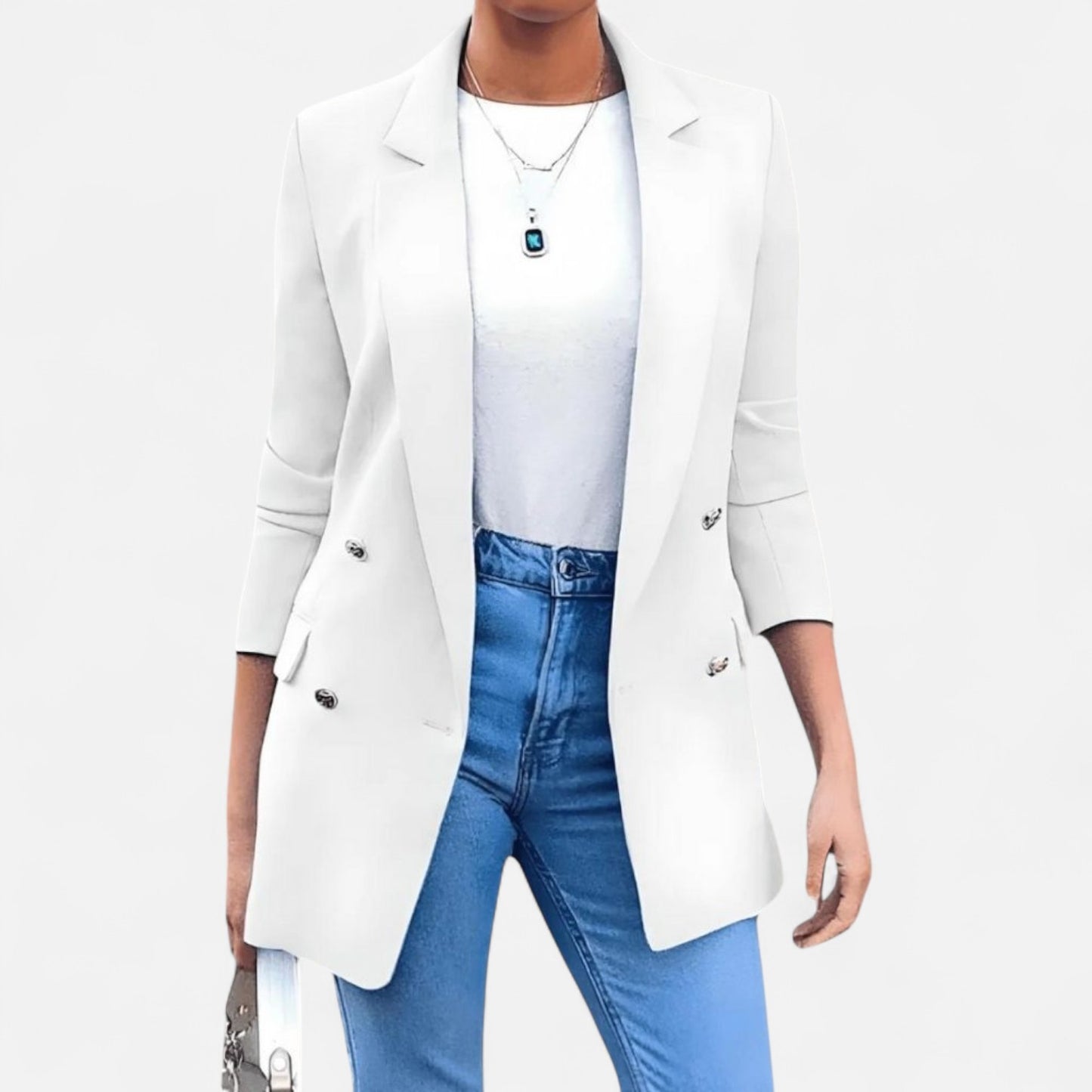 Élané | Blazer Croisé pour Femme à Double Boutonnage – Élégance Structurée, Polyvalence Intemporelle