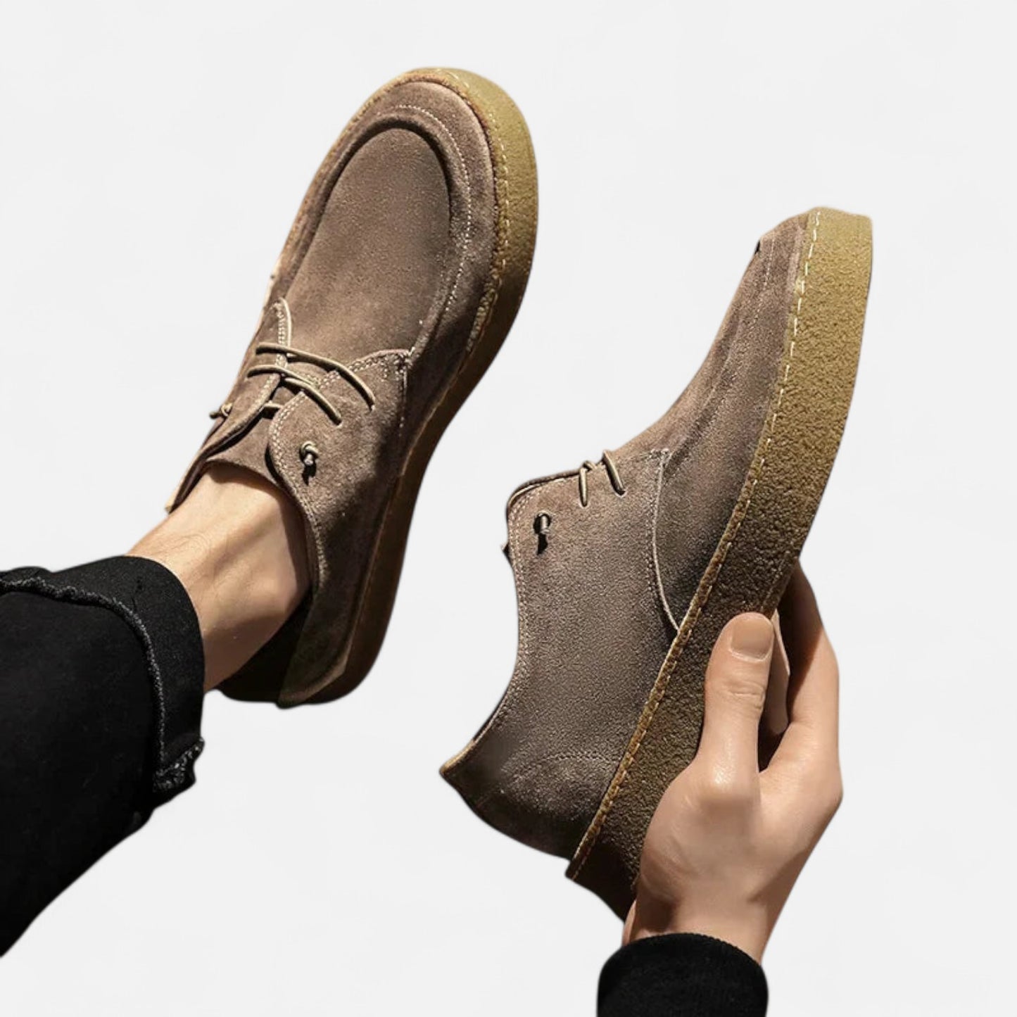 Élané | Chaussures Décontractées Style Suède pour Homme – Élégance Intemporelle, Confort Quotidien