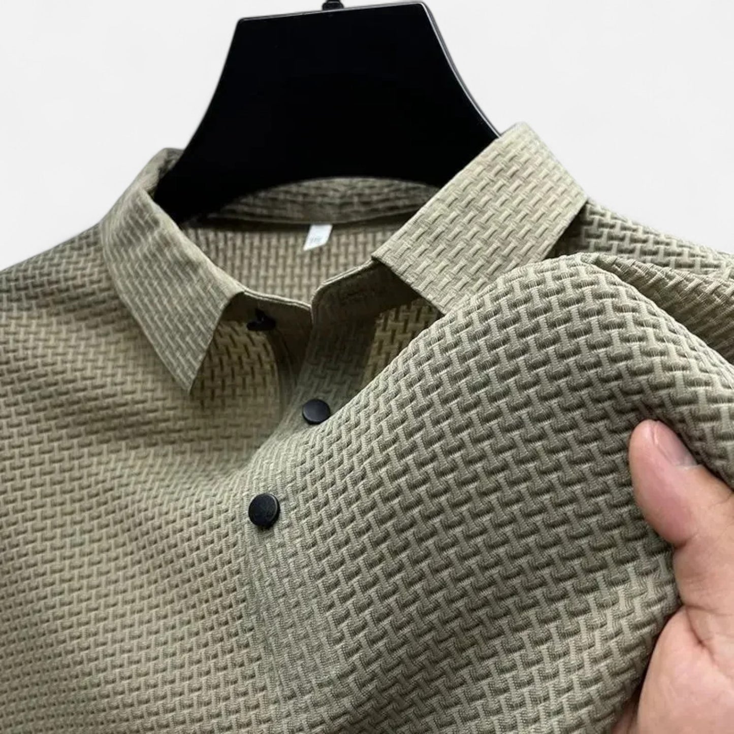 Élané | Polo Homme d'Affaires à Manches Courtes – Élégance Décontractée, Confort Estival