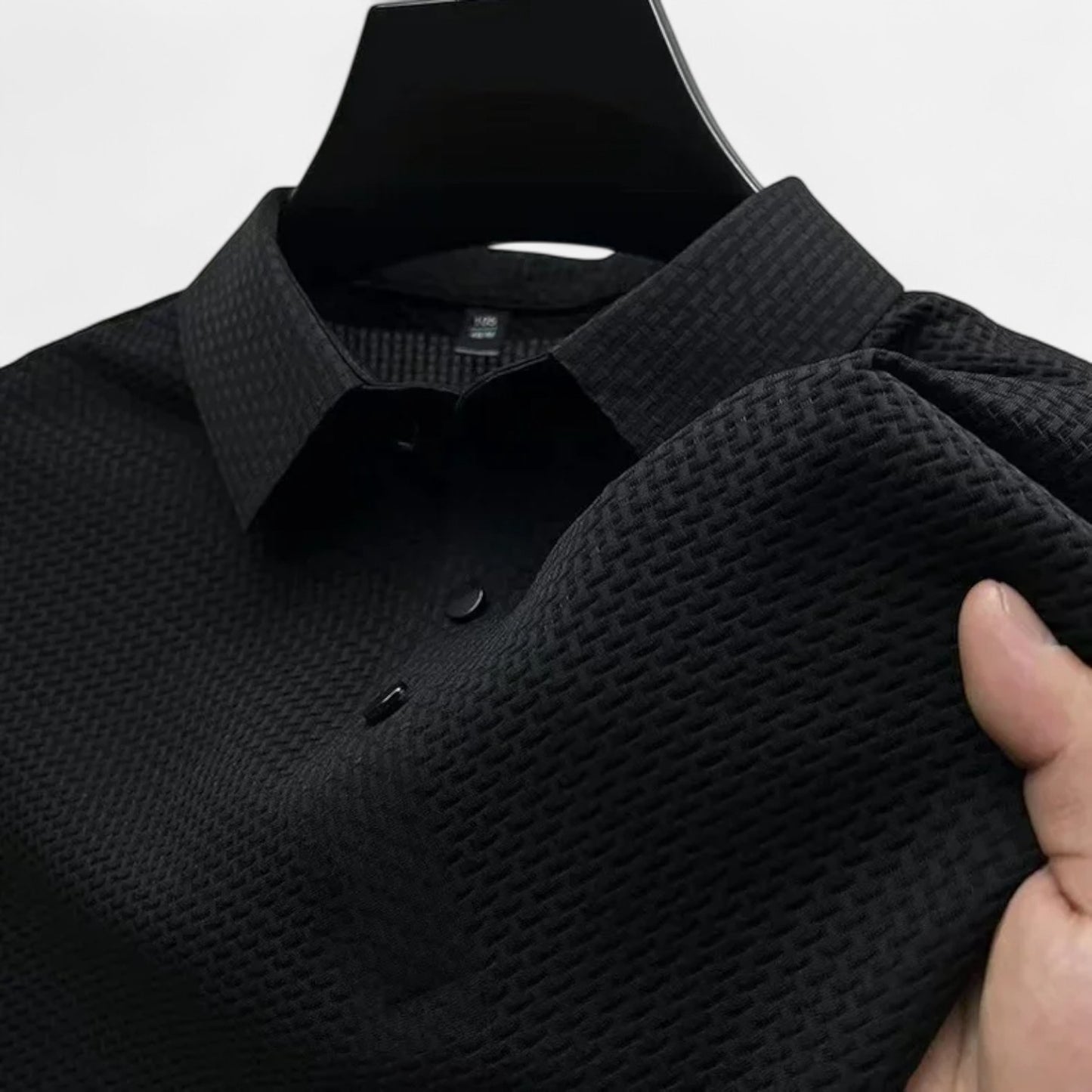 Élané | Polo Homme d'Affaires à Manches Courtes – Élégance Décontractée, Confort Estival