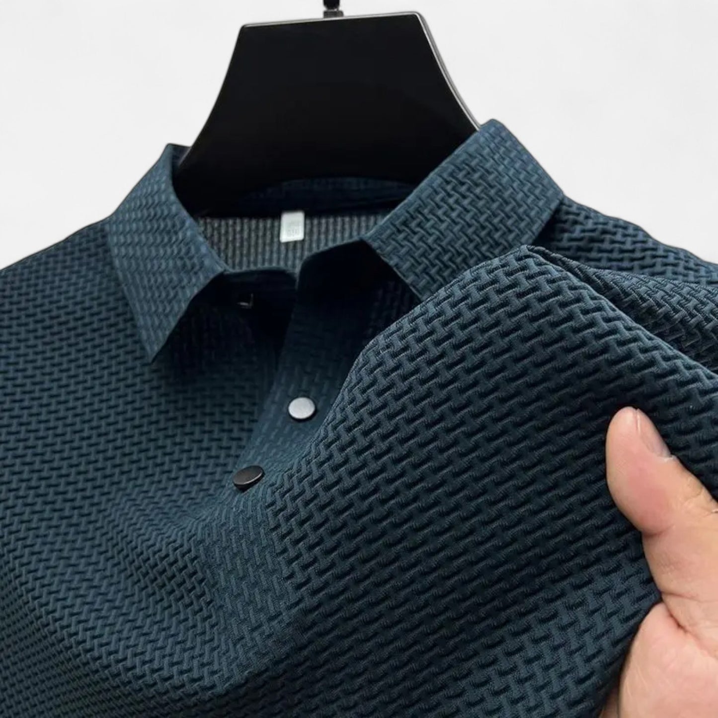 Élané | Polo Homme d'Affaires à Manches Courtes – Élégance Décontractée, Confort Estival
