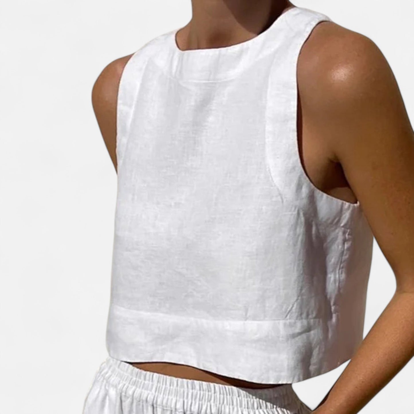 Élané | Ensemble Deux Pièces en Lin pour Femme – Élégance Naturelle, Confort Estival