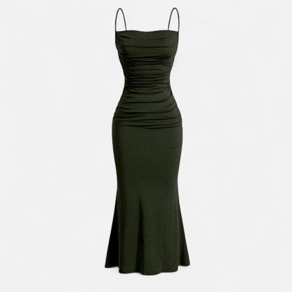 Élané | Robe Sans Manches Effet Satin pour Femme – Élégance Fluide, Allure Moderne