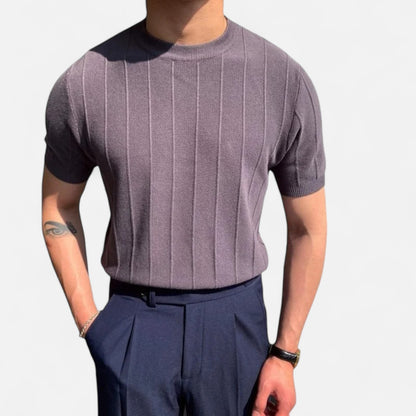 Élané | Haut Homme Slim Extensible en Tricot – Élégance Ajustée, Confort Moderne