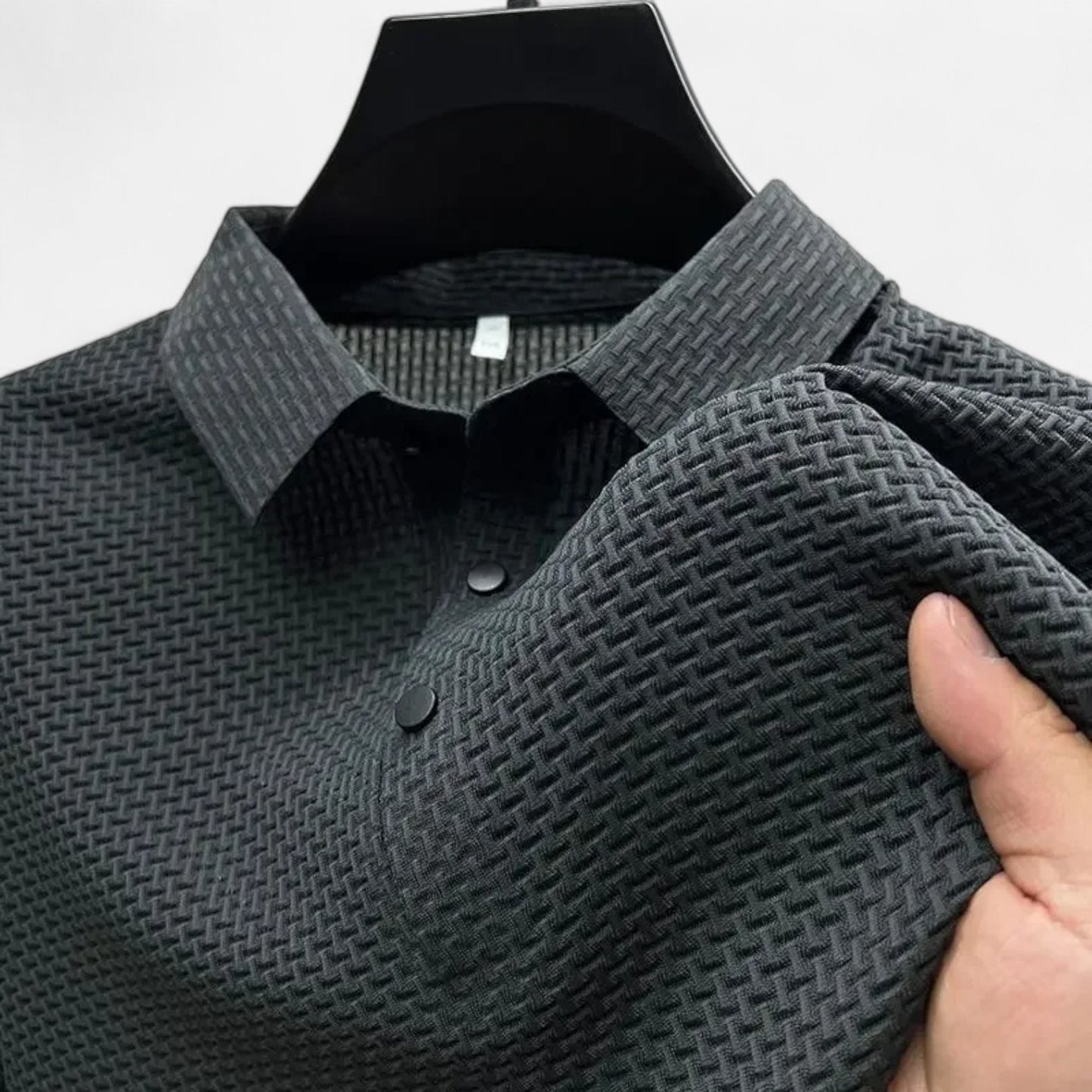 Élané | Polo Homme d'Affaires à Manches Courtes – Élégance Décontractée, Confort Estival