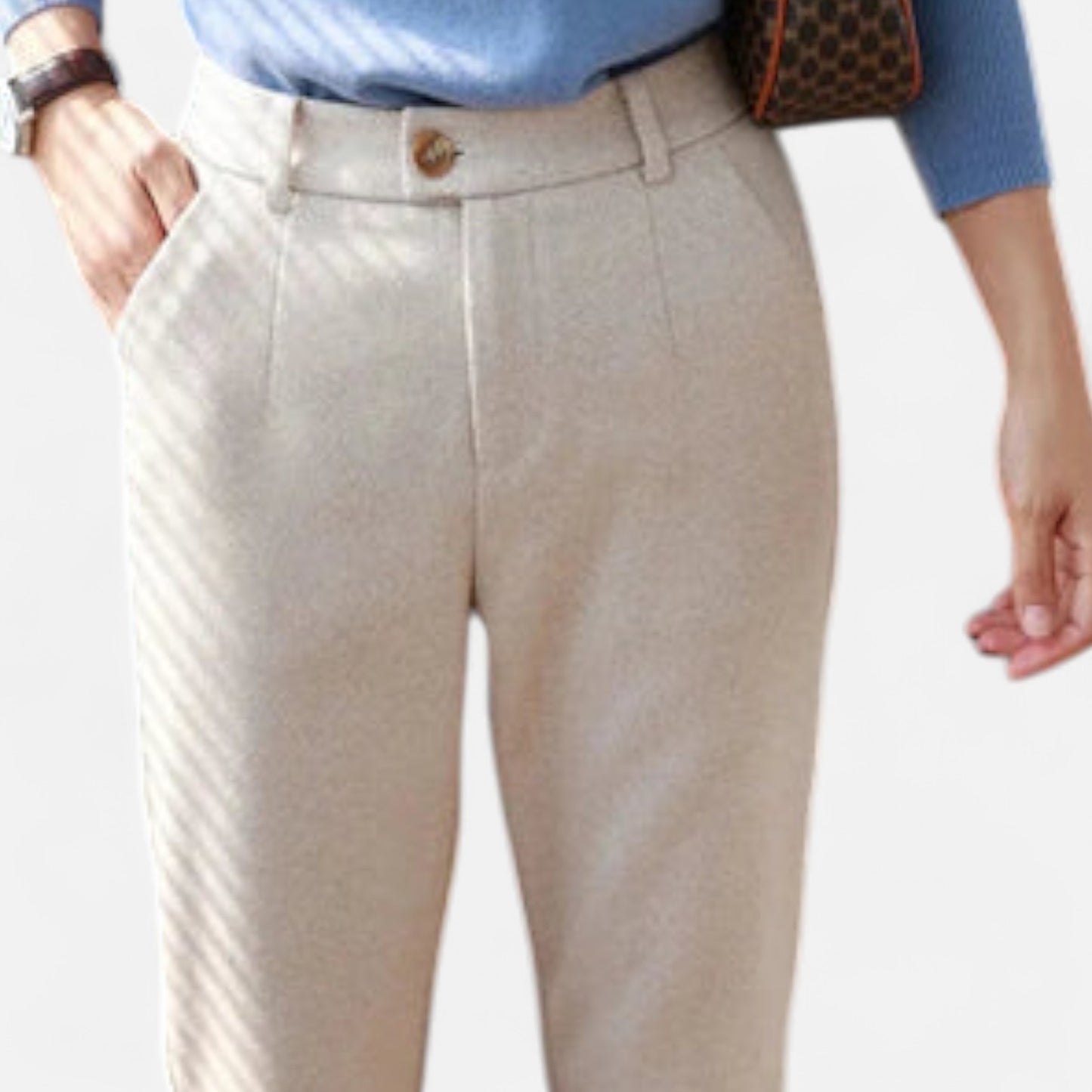 Élané | Pantalon Ajusté Décontracté pour Homme – Élégance Moderne, Confort Quotidien